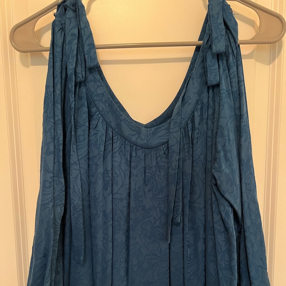 Anthropologie - Holding Horses - Blue Floral Dress - Picture 4 of 8
